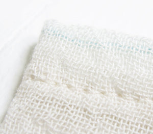 Seifensäckchen, weich, zero waste + plastikfrei, aus Bio-Baumwolle, made in Germany